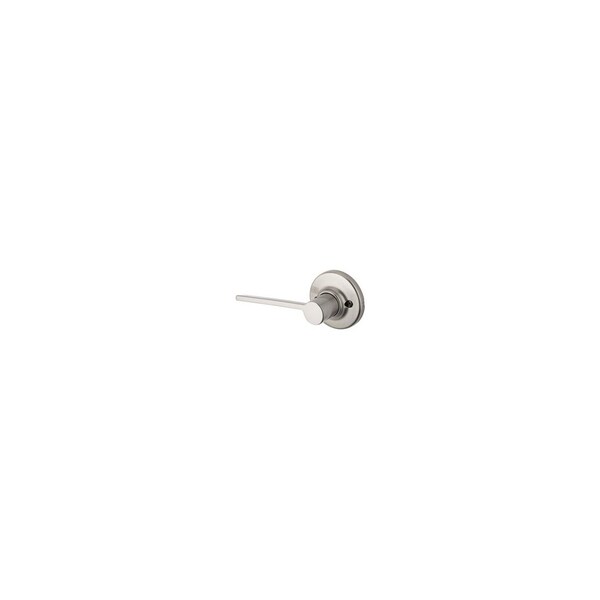 Ladera Single Dummy Lock with New Chassis Satin Nickel Finish
