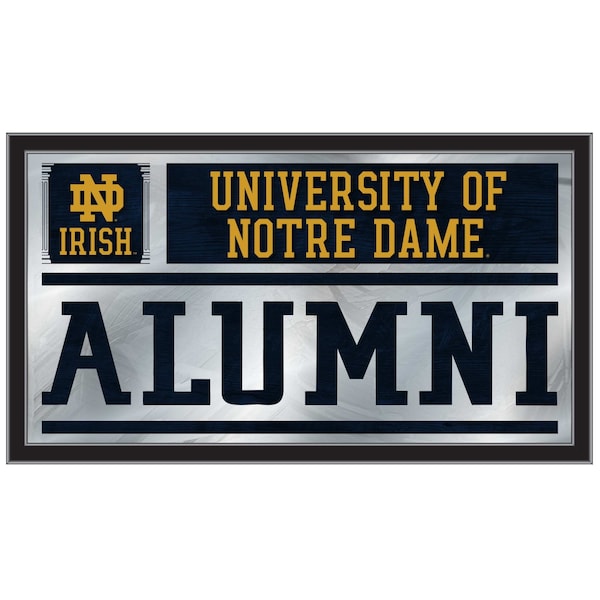 Notre Dame 26" x 15" Alumni Mirror