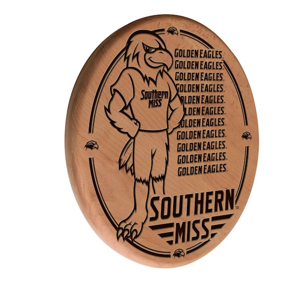 University of Southern Mississippi 13" Laser Engraved Solid Wood Sign