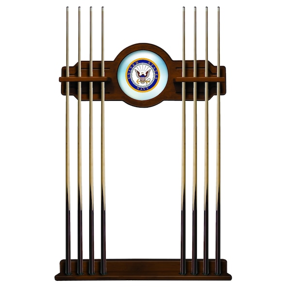 U.S. Navy Cue Rack in Chardonnay Finish
