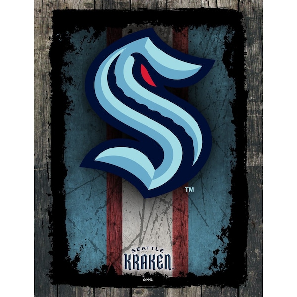 Seattle Kraken 15" x 20" Canvas Wall Art