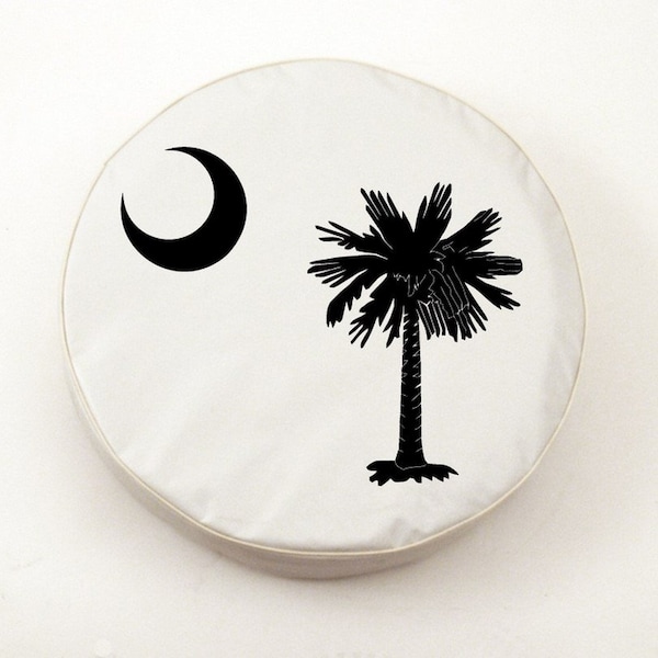 21-1/2" x 8" South Carolina State Flag Tire Cover