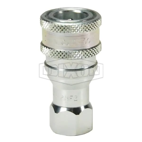 DQC H Industrial Interchange Poppet Valve Female Coupler, 1-1/16-12 Nominal, Female O-Ring Boss End