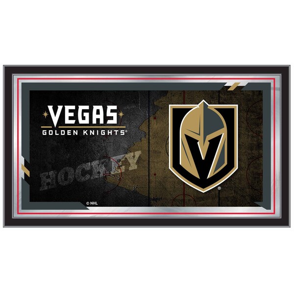 Vegas Golden Knights 15" x 26" Hockey Collector Mirror by Holland Bar Stool Company