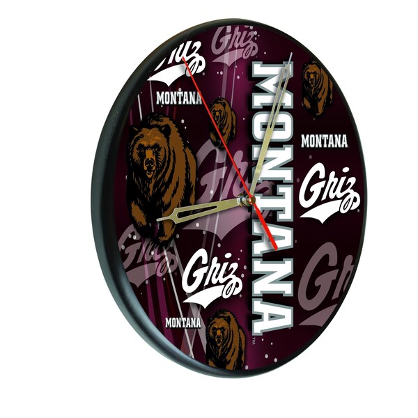 University of Montana 13" Solid Wood Clock