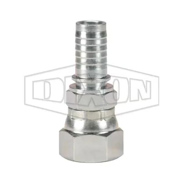 Crimp Collar, 1 in, Female JIC Swivel, Carbon Steel, Domestic