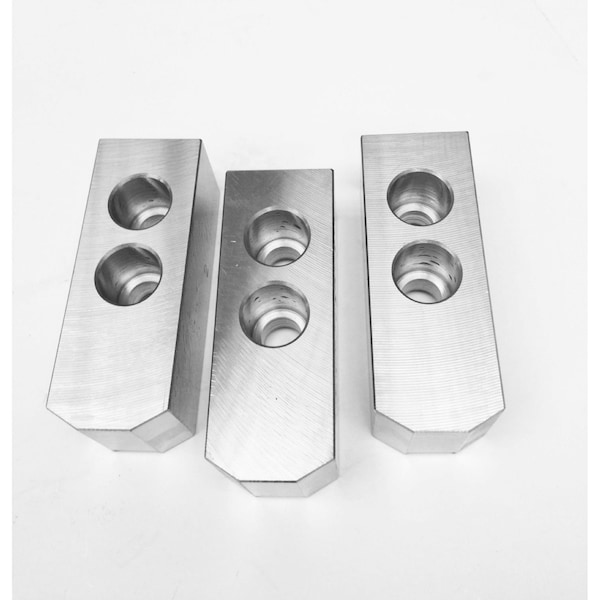 Taiki 10" 1.5mm X 60 Degree 16mm 3 Piece Steel Soft Jaw Set