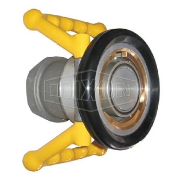 Mann-Tek by  Dry Disconnect Aviation Coupler, 3 in Nominal, Quick Disconnect Coupler x FNPT End Styl
