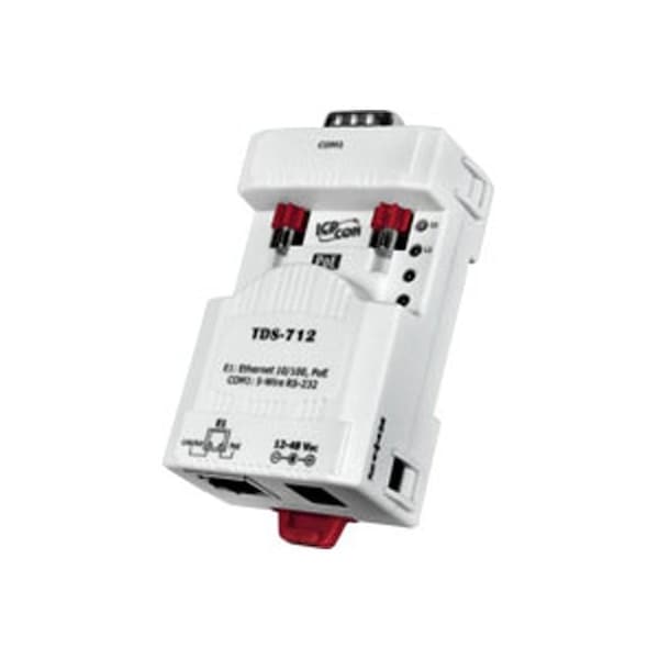 tDS712 Serial to Ethernet Device Server, 1 RS 232 port