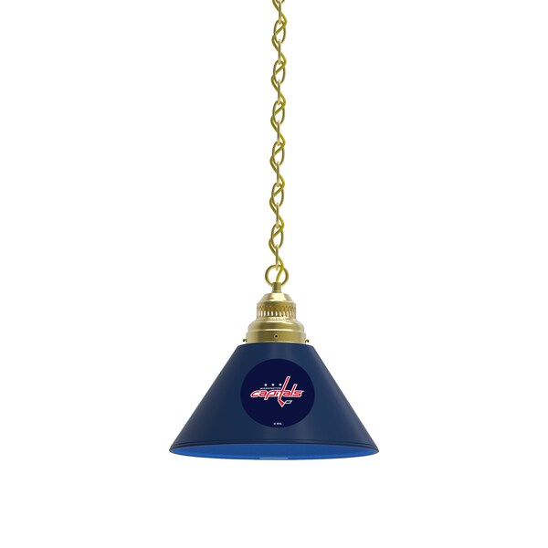 Washington Capitals Pendant Light, Brass Fixture
