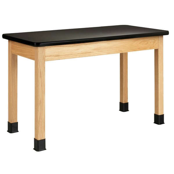 Rectangle Table, 48" W, 26" L, 30" H, HPL, black