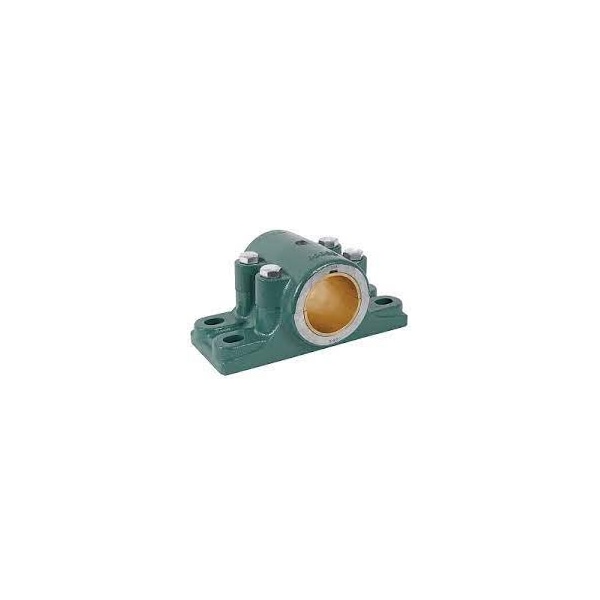 Sleeve Bearing, Rigid Babbitted Journal Bearing, Split Housing Pillow Block, 4 Bolt Base