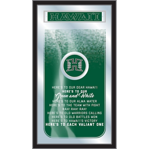 University of Hawaii 26" x 15" Fight Song Mirror