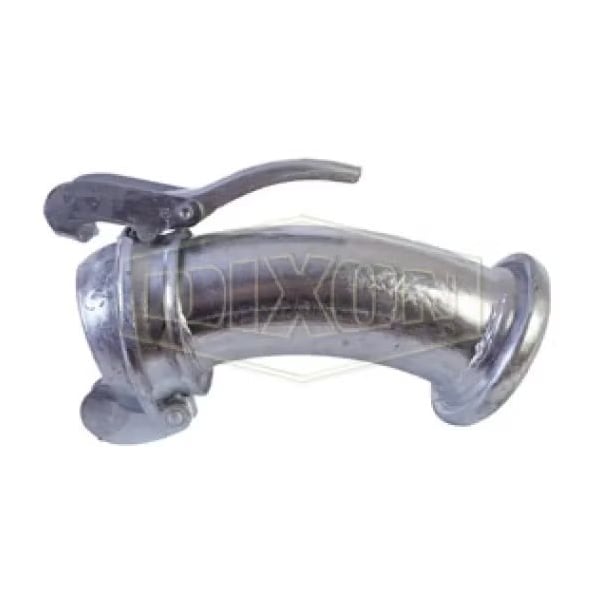 Type B 45Deg Quick Connect Elbow, 4 in, Female x Male, Steel, Domestic