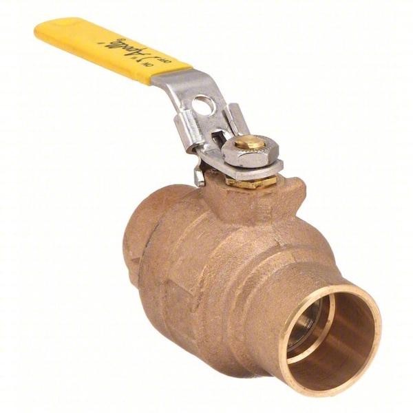 1-1/4" Sweat Bronze Ball Valve 2-Way